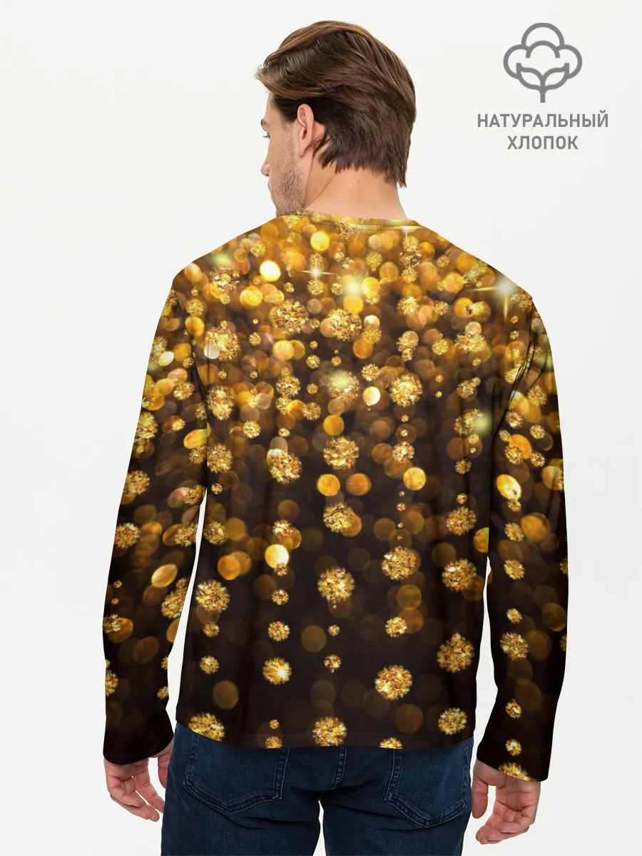 Мужской лонгслив базовый / ЗОЛОТЫЕ БЛЕСТКИ