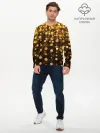 Мужской лонгслив базовый / ЗОЛОТЫЕ БЛЕСТКИ