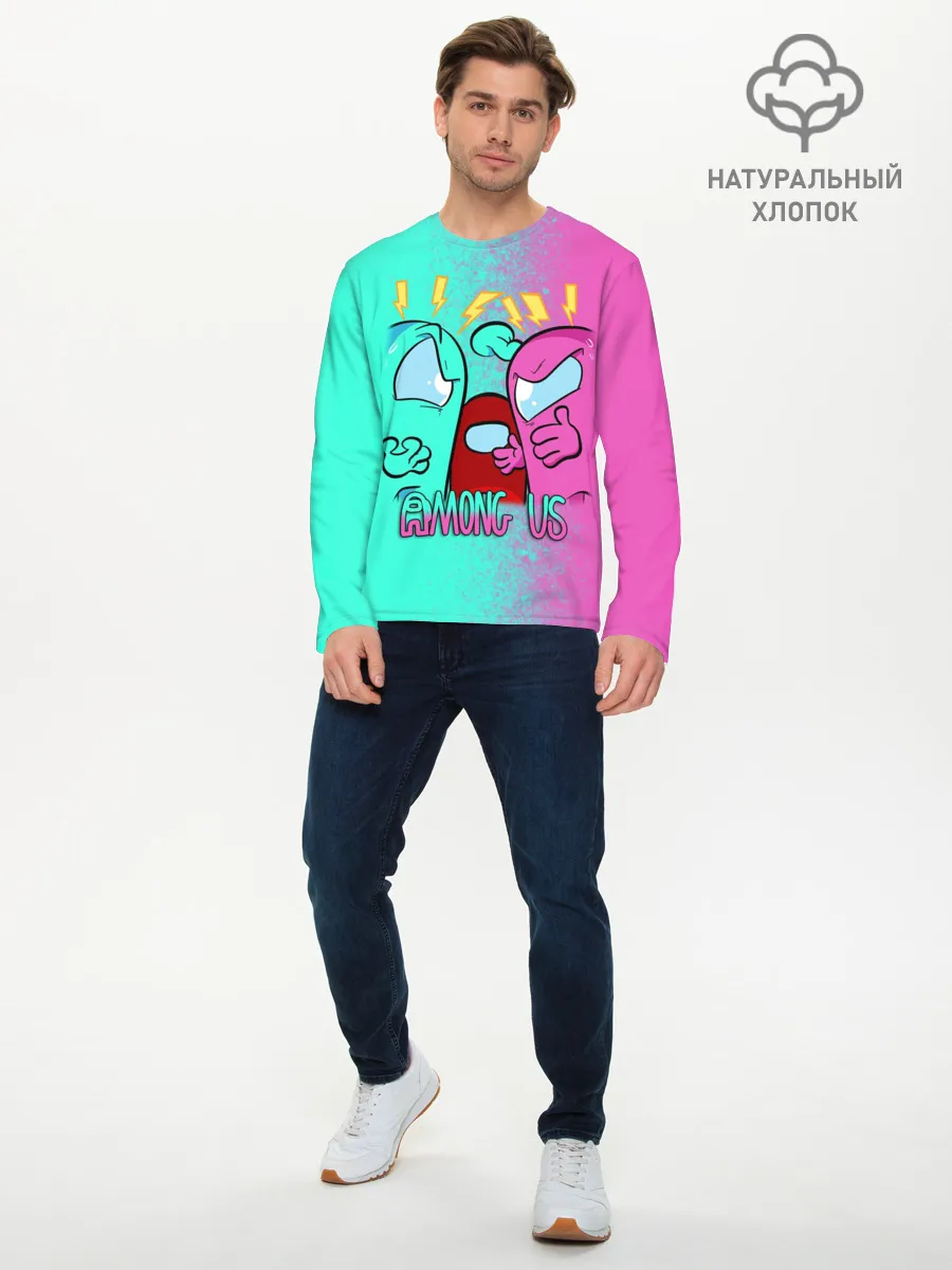 Мужской лонгслив базовый / AMONG US