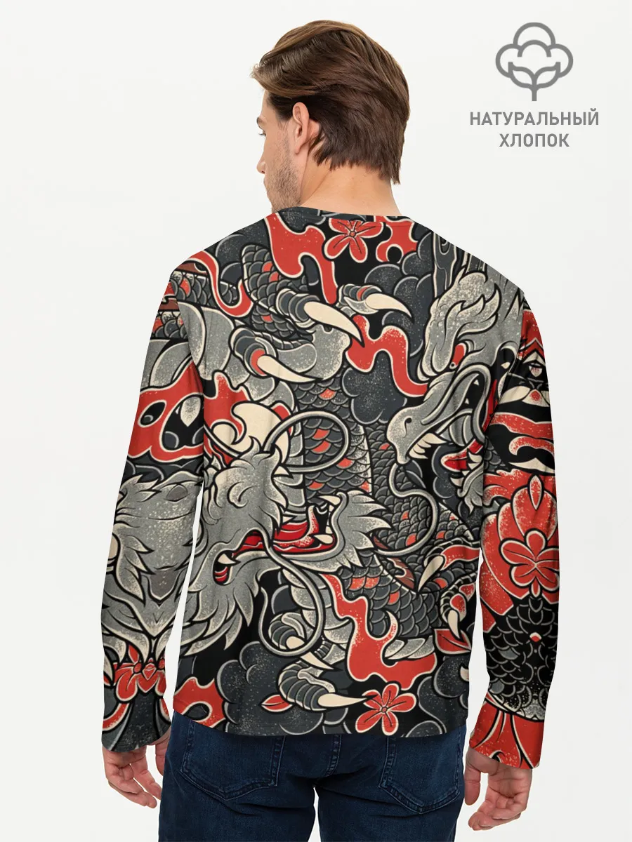 Мужской лонгслив базовый / Самурай