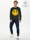 Мужской лонгслив базовый / Наушники Смайл