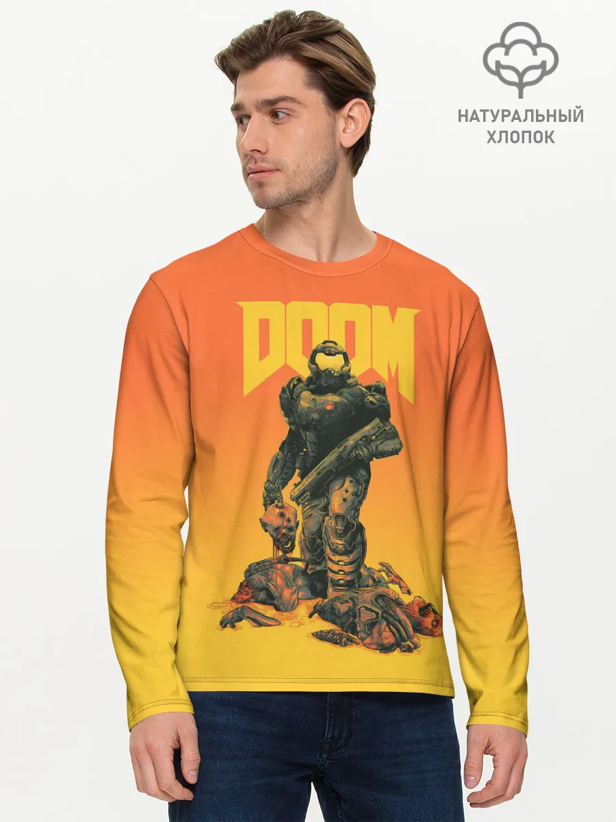 Мужской лонгслив базовый / Doom