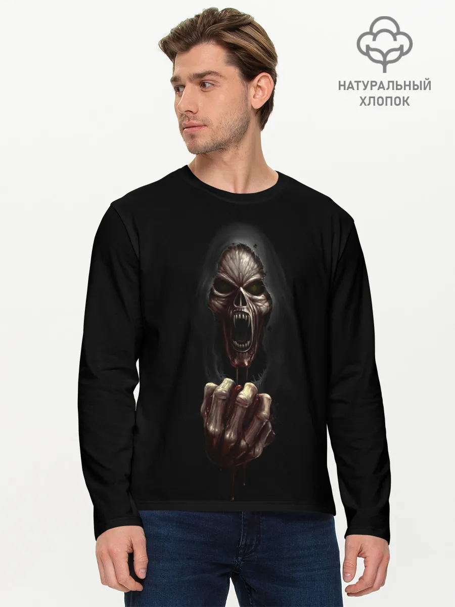 Мужской лонгслив базовый / Древний Вампир