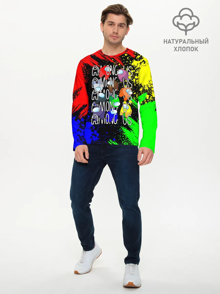 Мужской лонгслив базовый / AMONG US