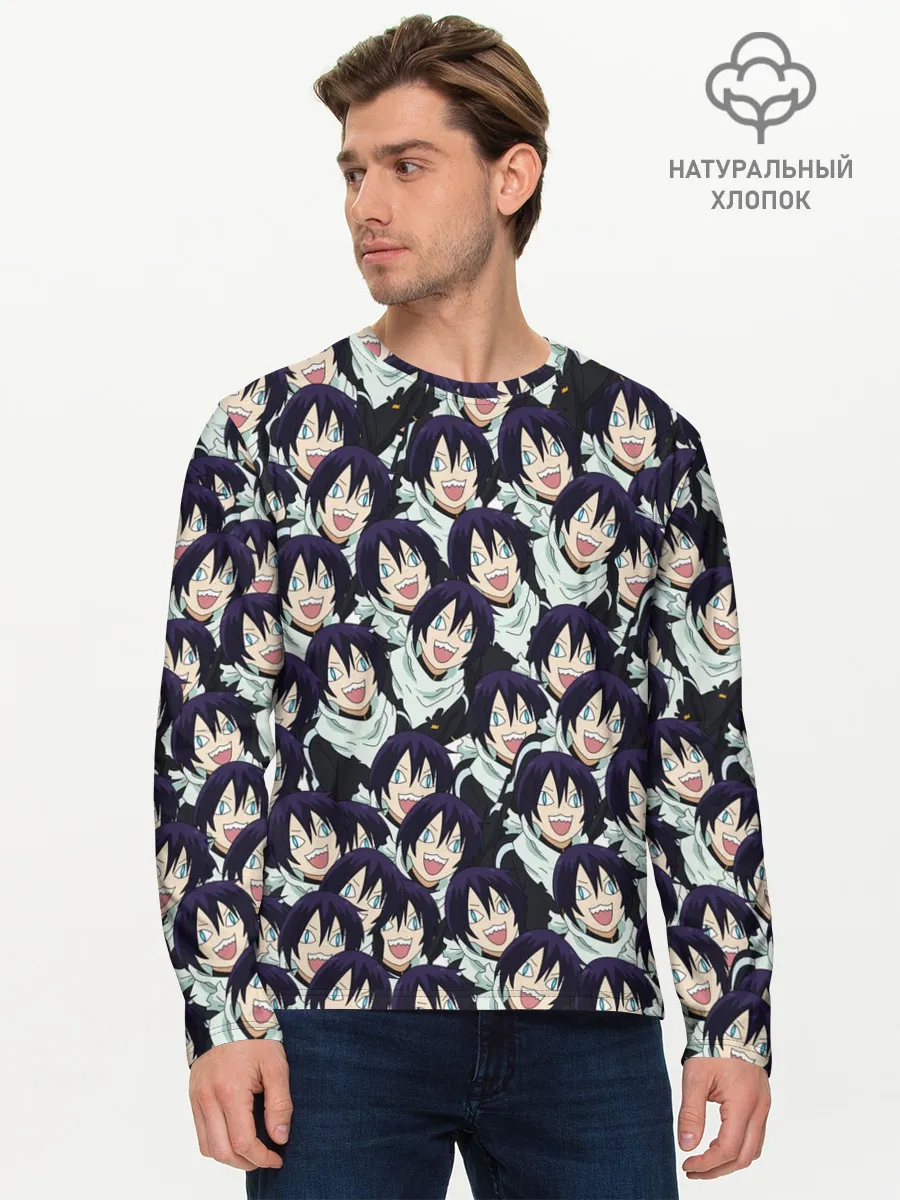 Мужской лонгслив базовый / ЯТО БЕЗДОМНЫЙ БОГ