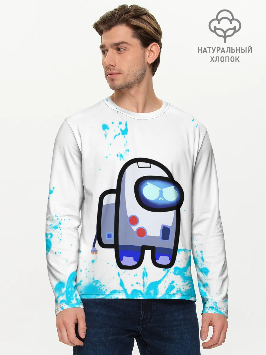 Мужской лонгслив базовый / among us