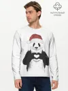 Мужской лонгслив базовый / Панда Клаус
