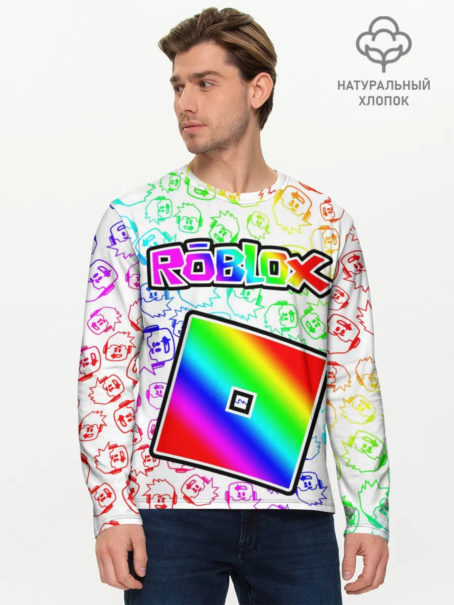 Мужской лонгслив базовый / ROBLOX