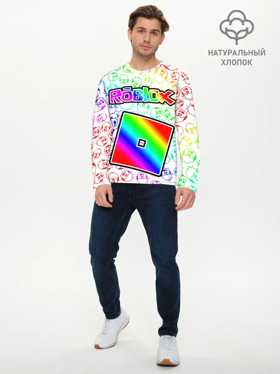 Мужской лонгслив базовый / ROBLOX