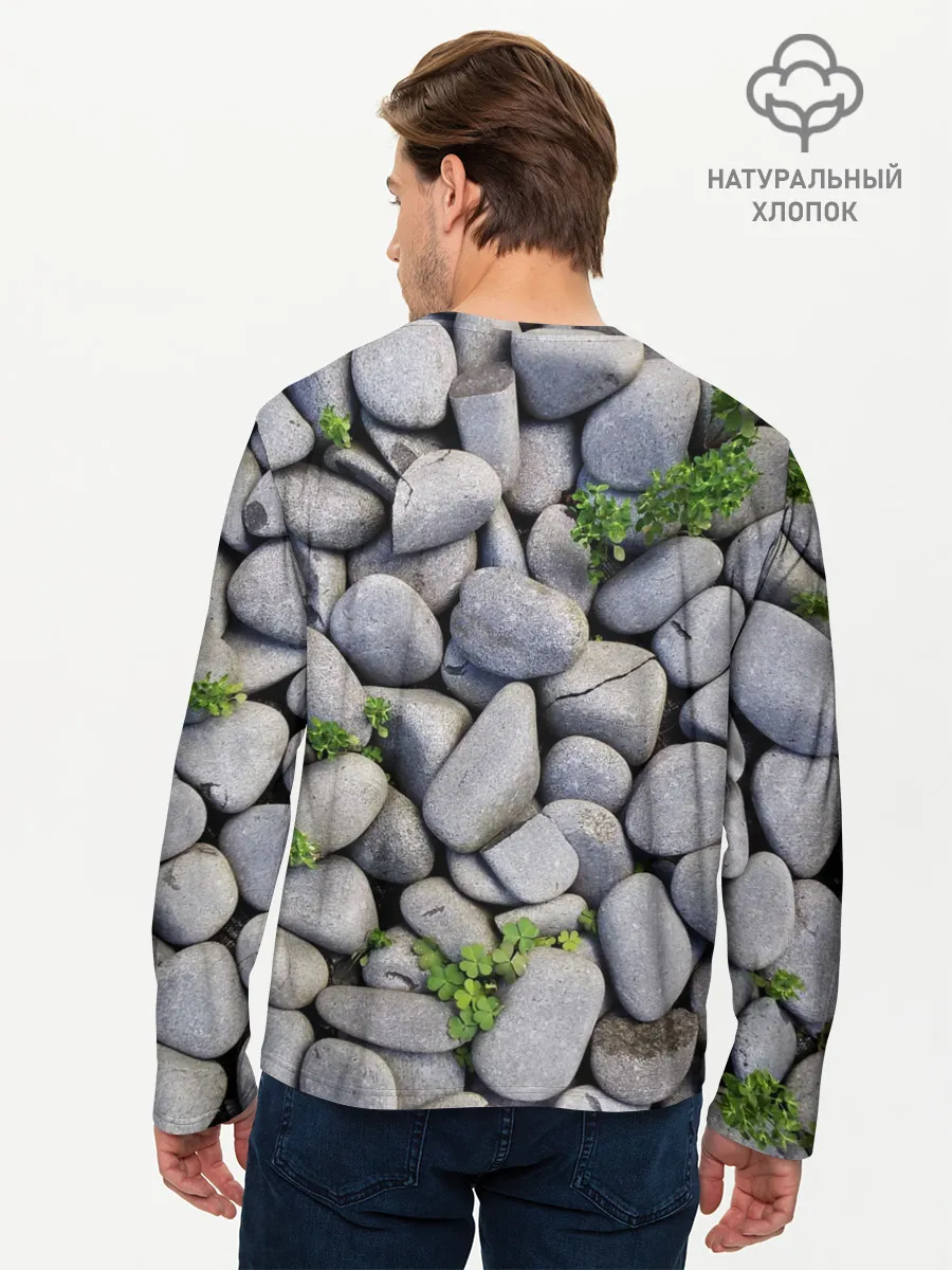 Мужской лонгслив базовый / Камни