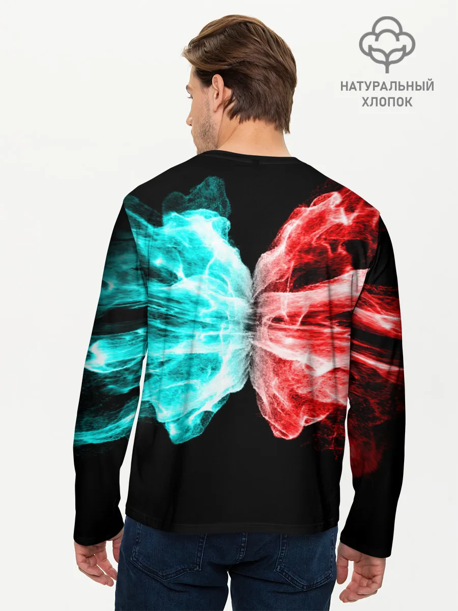 Мужской лонгслив базовый / AMONG US - БИТВА ОГНЕЙ