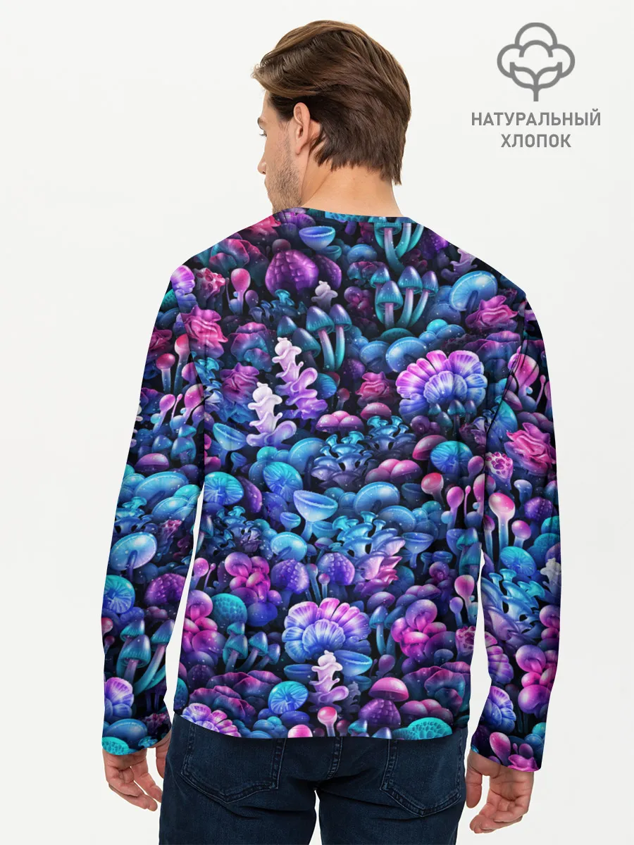 Мужской лонгслив базовый / Волшебные грибы