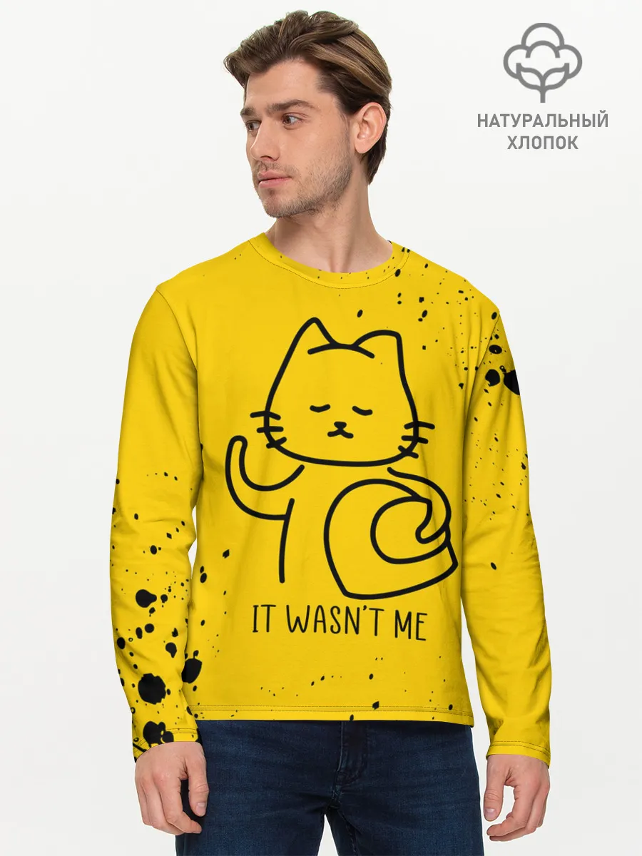 Мужской лонгслив базовый / AMONG US - КОТИК