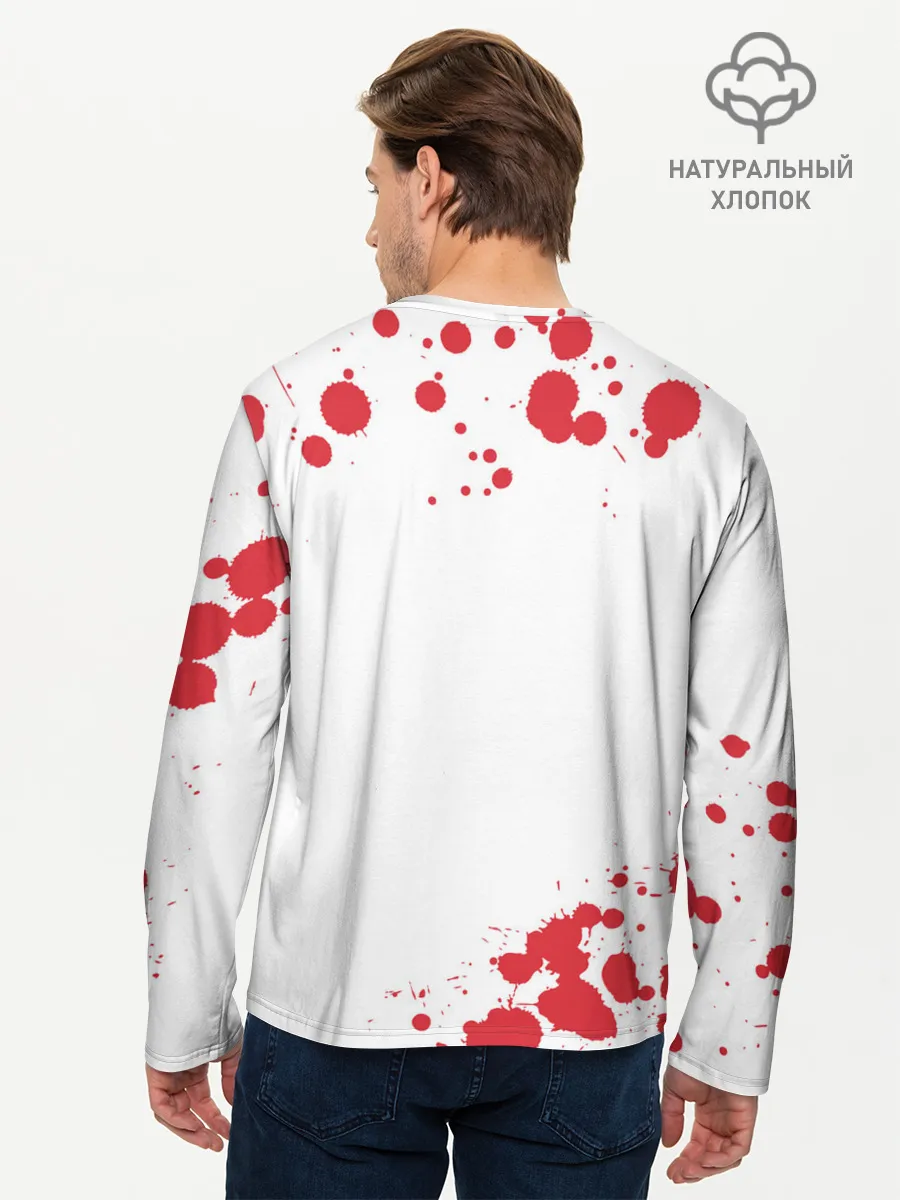 Мужской лонгслив базовый / AMONG US - Импостор Покушал