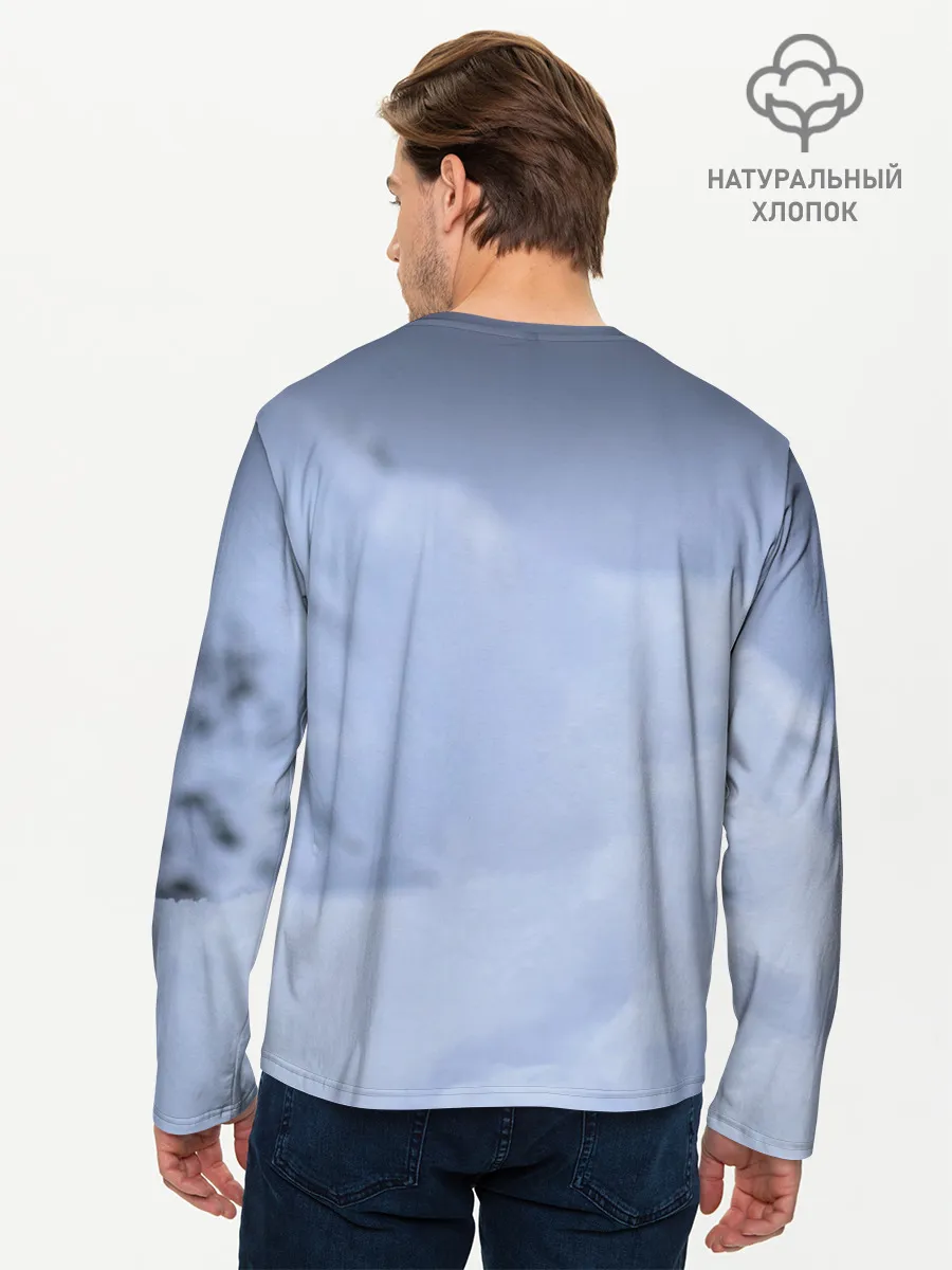 Мужской лонгслив базовый / Хаски