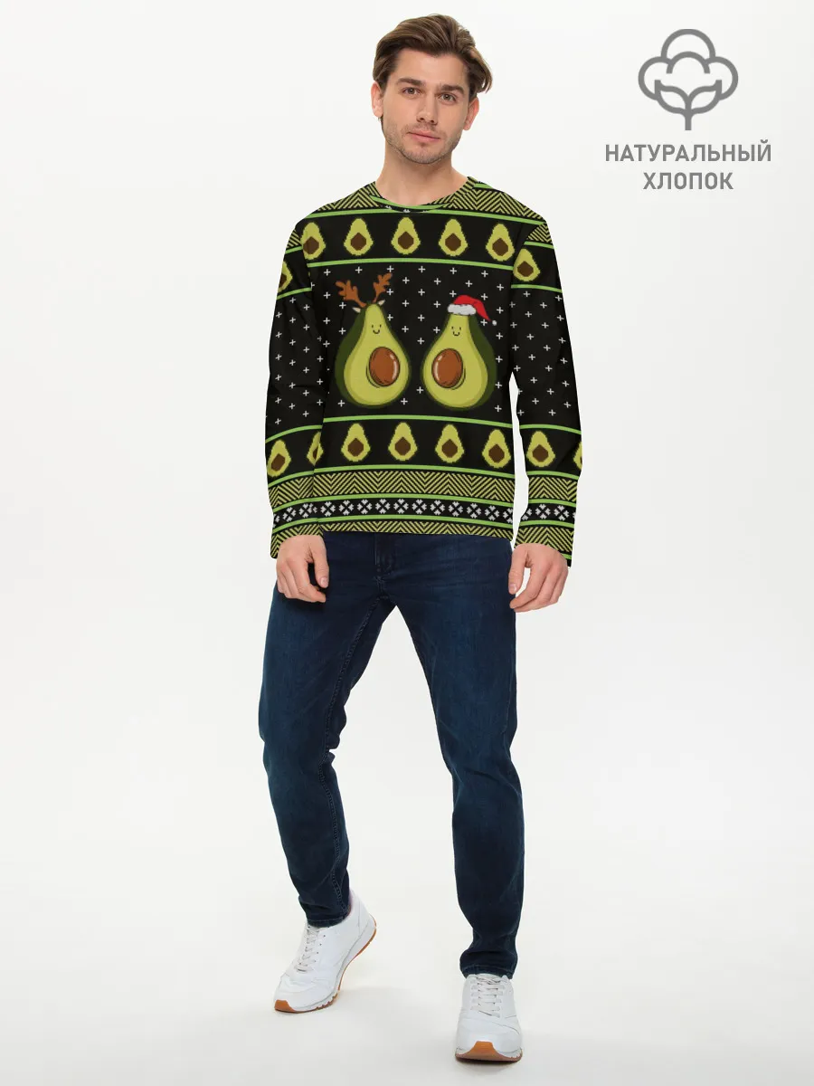 Мужской лонгслив базовый / Avo christmas