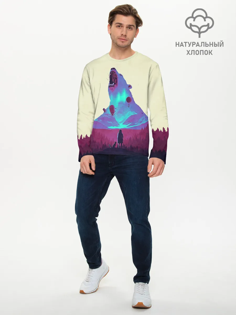 Мужской лонгслив базовый / Armored bear