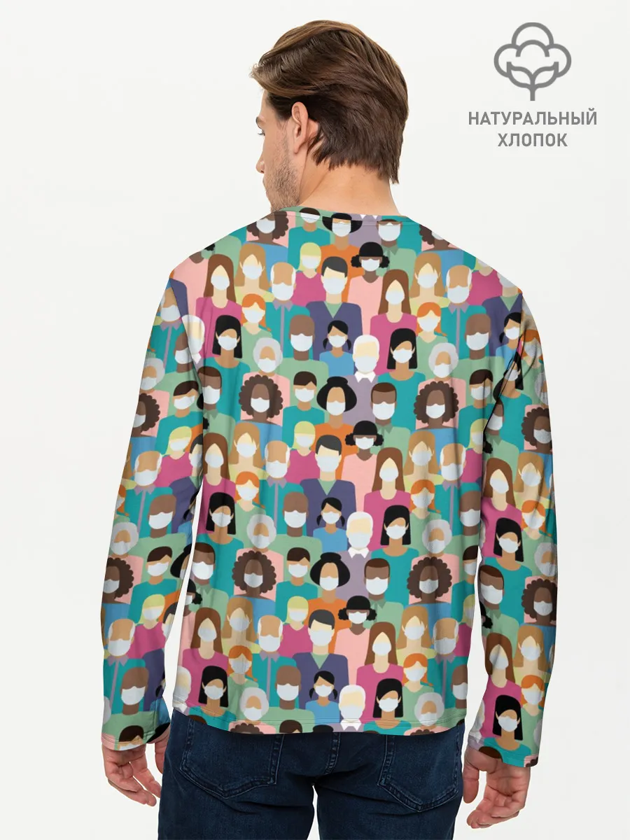 Мужской лонгслив базовый / Масочный Режим