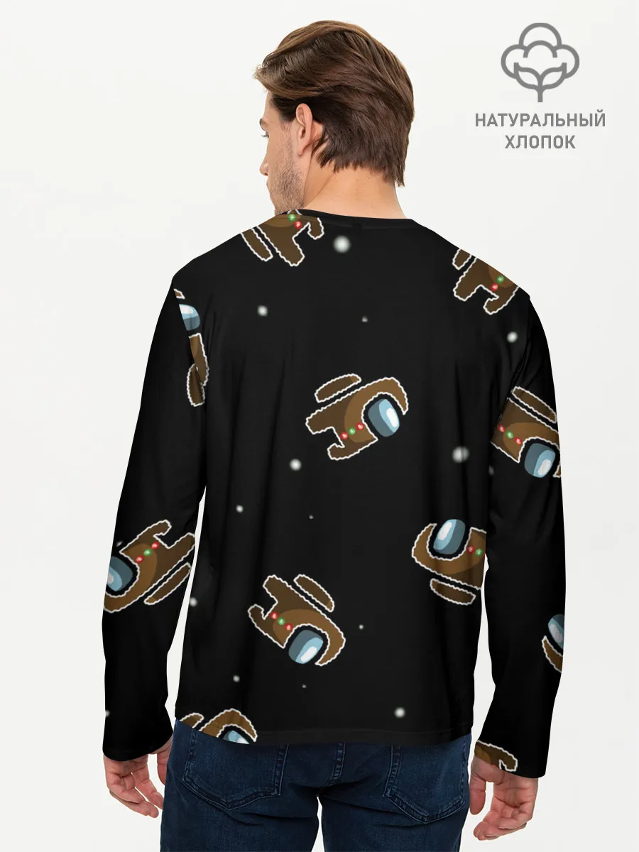 Мужской лонгслив базовый / пряник among us