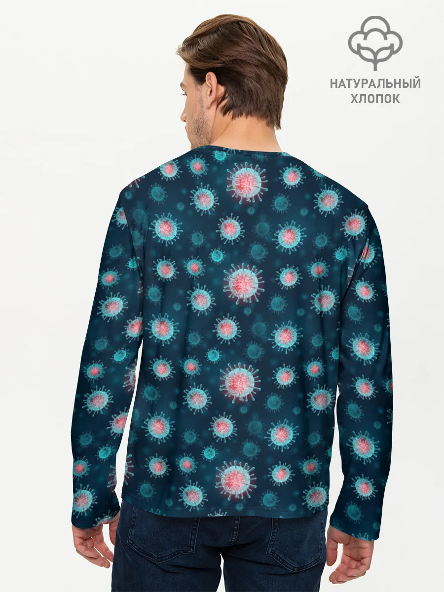 Мужской лонгслив базовый / Ковид-19