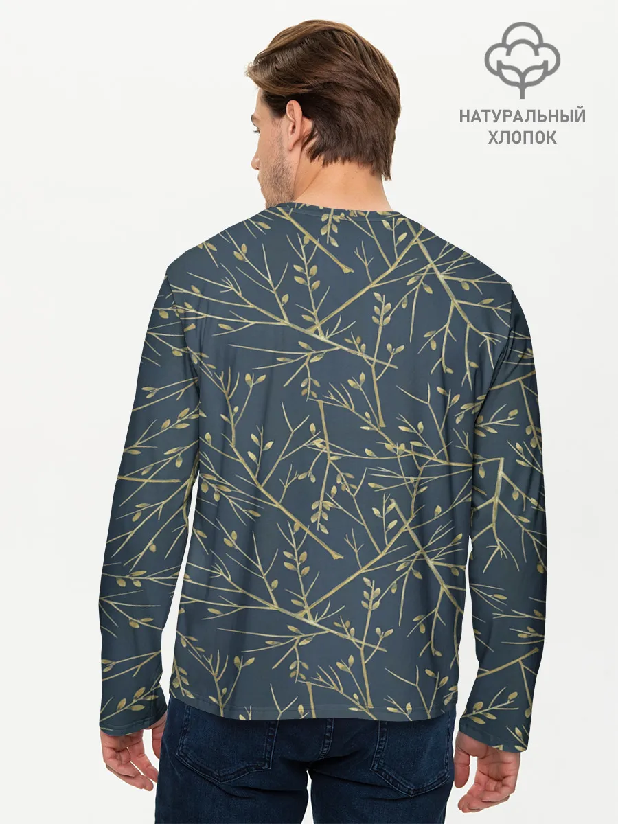 Мужской лонгслив базовый / Ветви