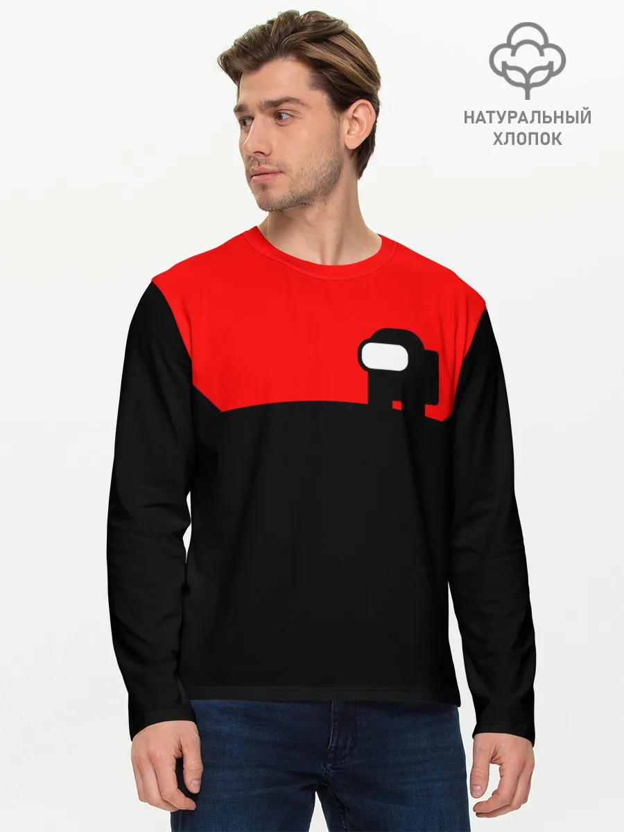 Мужской лонгслив базовый / AMONG US - ALONE