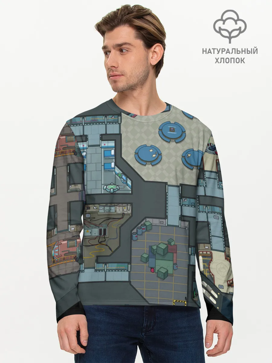 Мужской лонгслив базовый / AMONG US - КАРТА