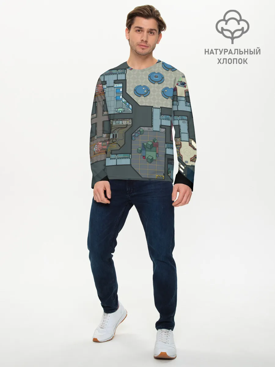 Мужской лонгслив базовый / AMONG US - КАРТА