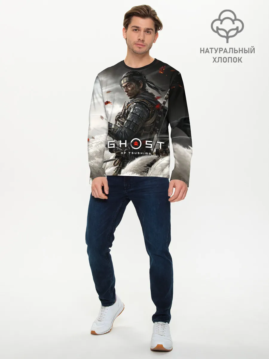 Мужской лонгслив базовый / Ghost of Tsushima
