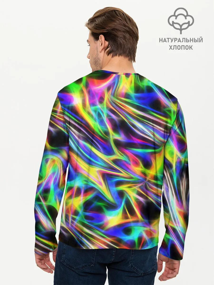 Мужской лонгслив базовый / Космическая хризонтема