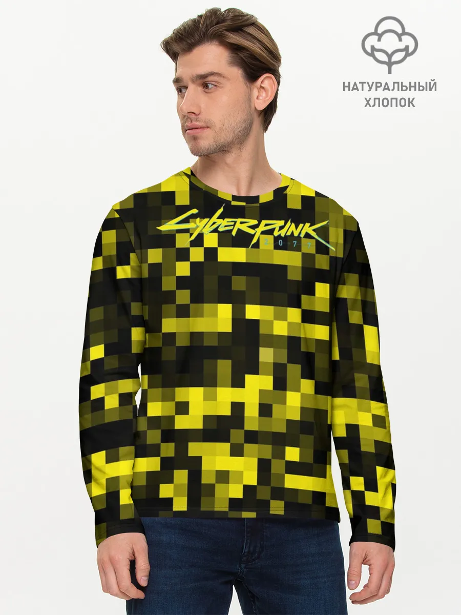 Мужской лонгслив базовый / Cyberpunk 2077