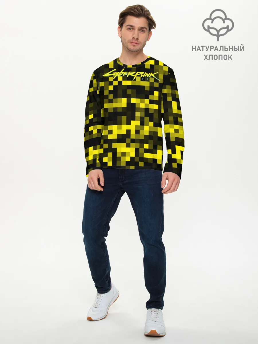 Мужской лонгслив базовый / Cyberpunk 2077