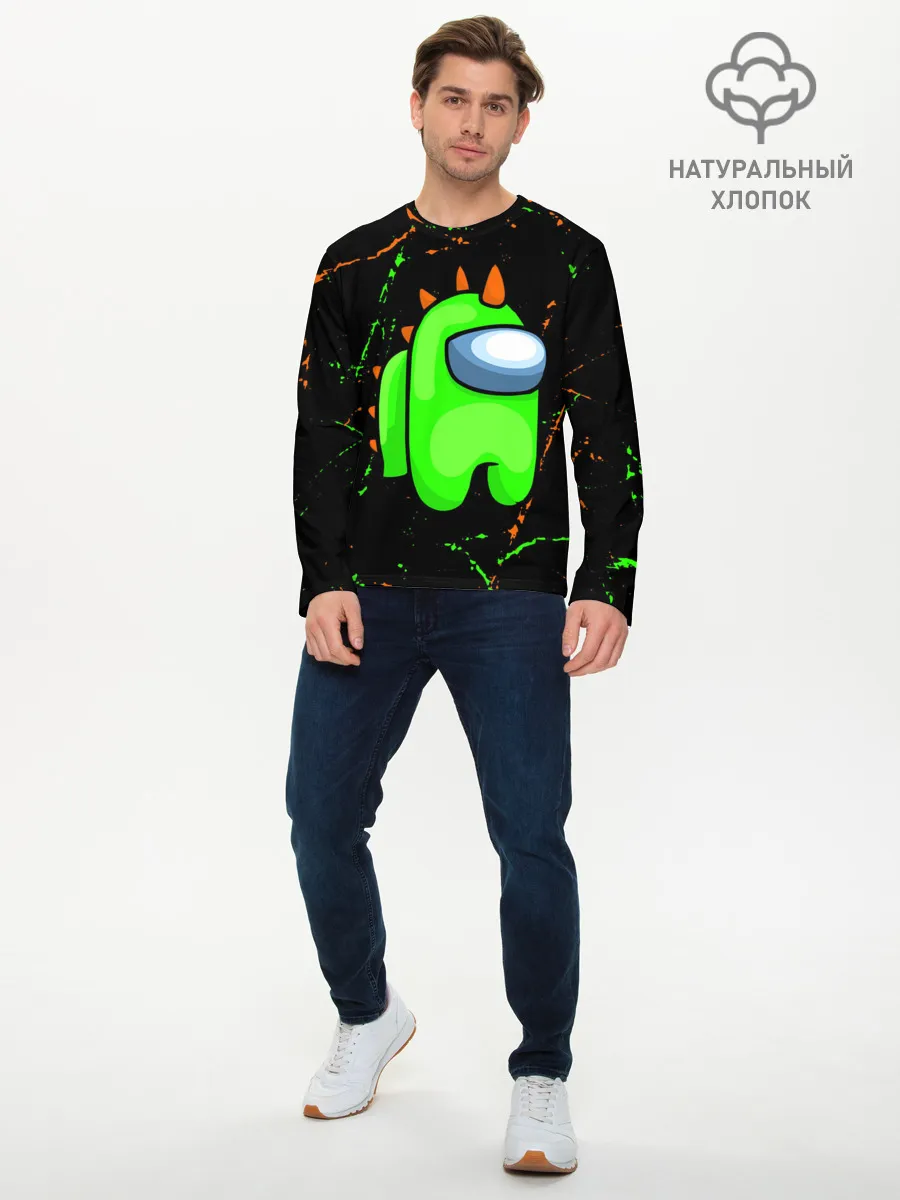 Мужской лонгслив базовый / AMONG US - FORTNITE REX