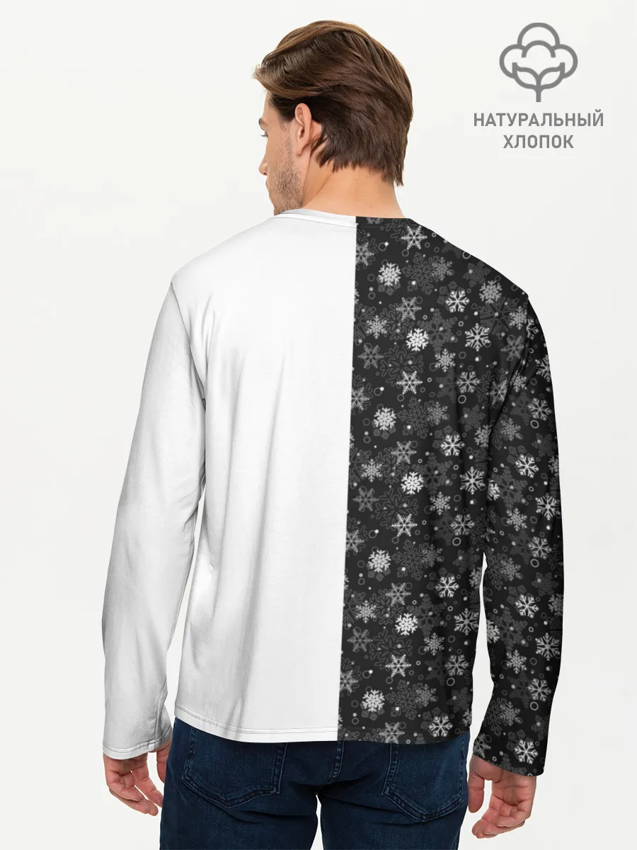 Мужской лонгслив базовый / Дедушка Мороз