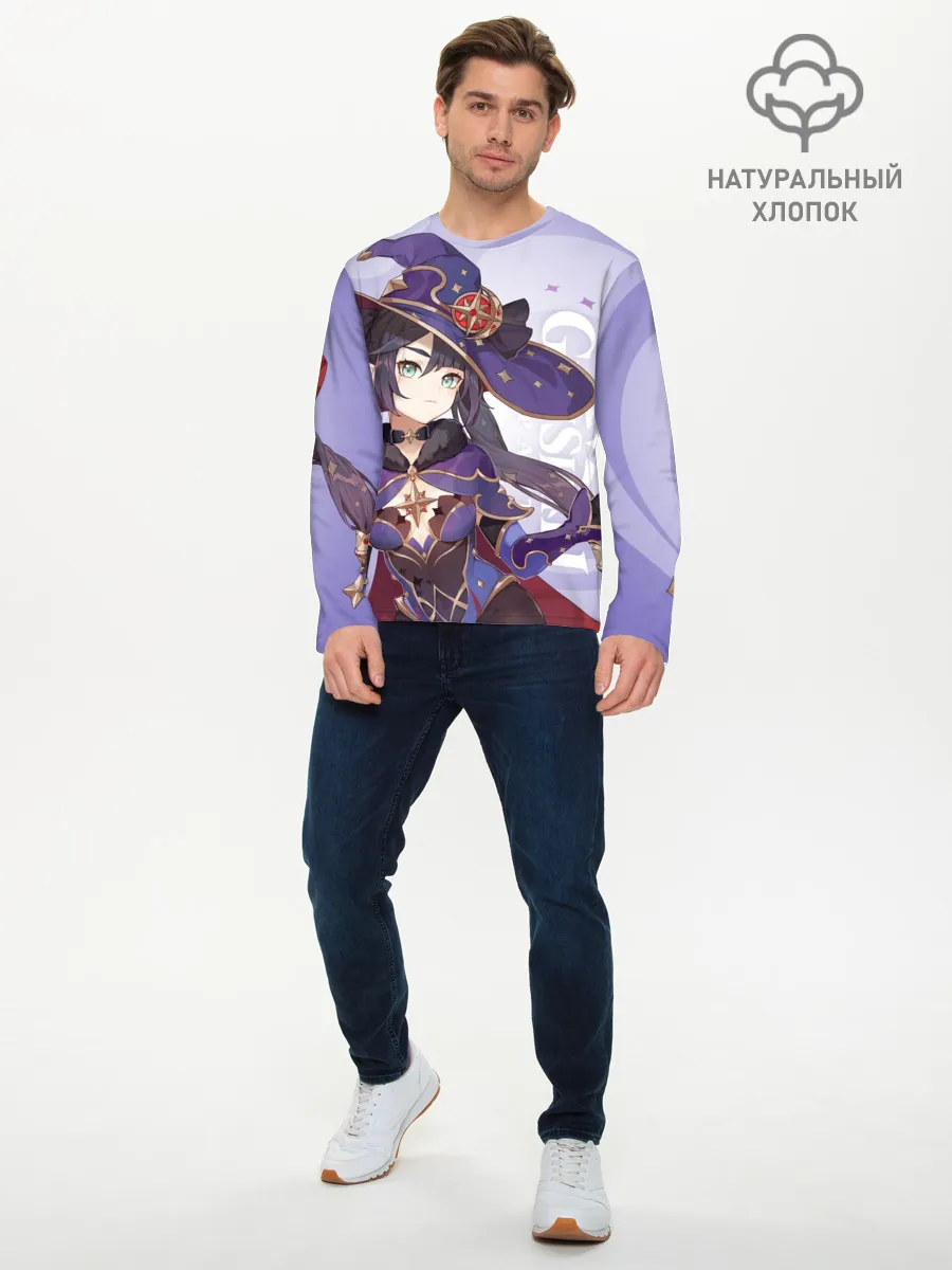 Мужской лонгслив базовый / GENSHIN IMPACT, МОНА
