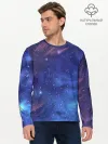 Мужской лонгслив базовый / Звёздное небо