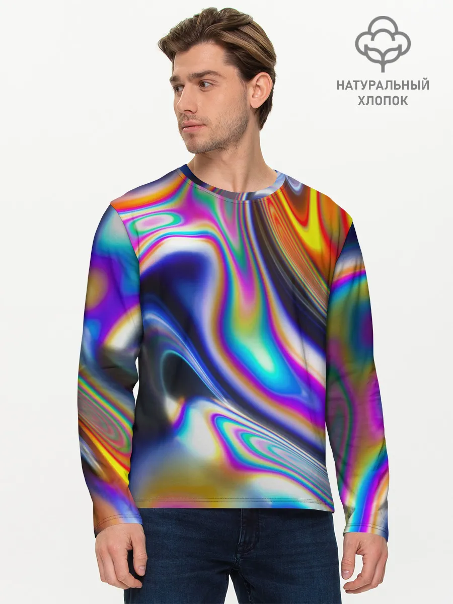 Мужской лонгслив базовый / Токсичный