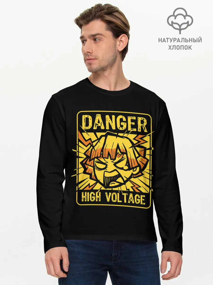 Мужской лонгслив базовый / Зеницу Агацума HIGH VOLTAGE