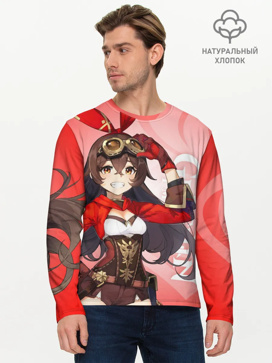 Мужской лонгслив базовый / GENSHIN IMPACT, ЭМБЕР,
