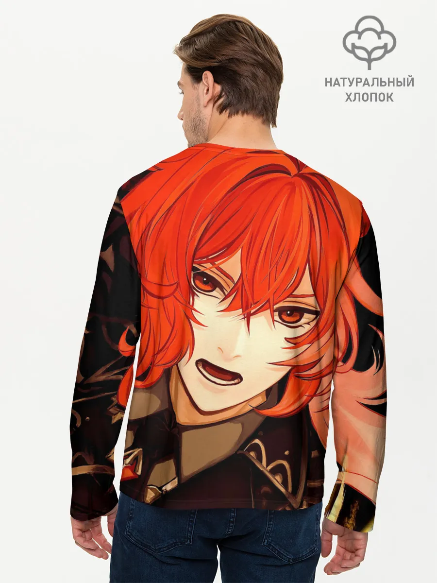 Мужской лонгслив базовый / GENSHIN IMPACT DILUC