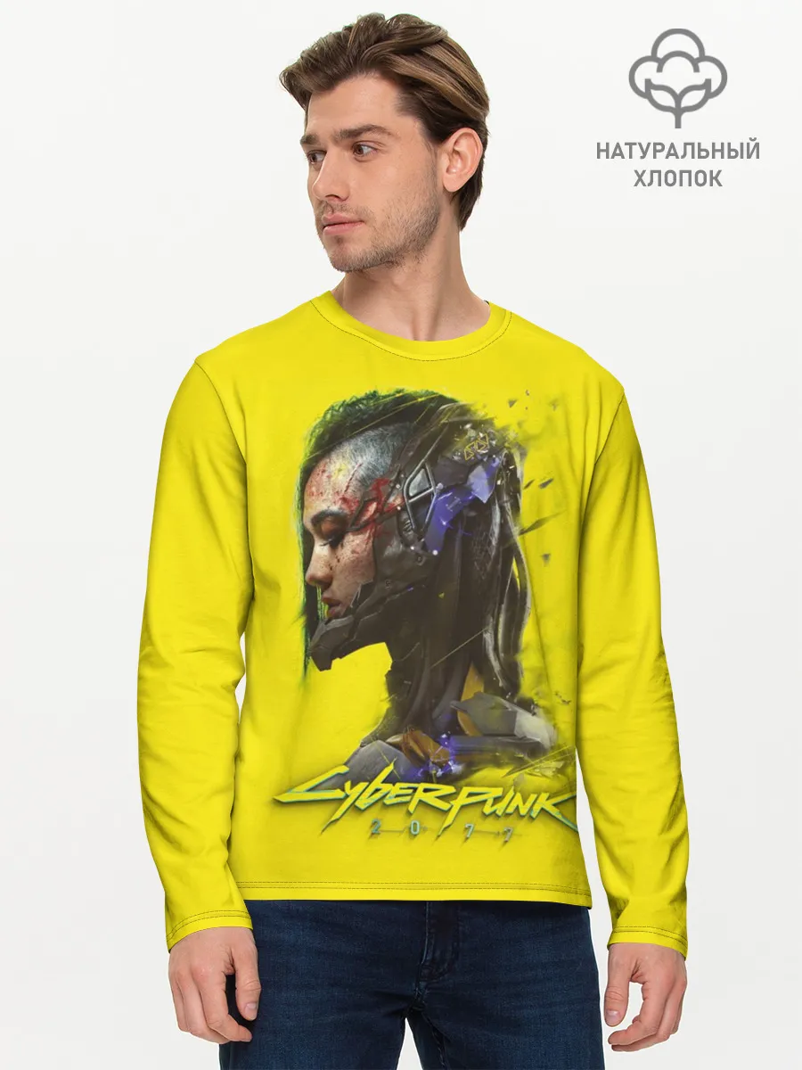 Мужской лонгслив базовый / Киберпанк 2077