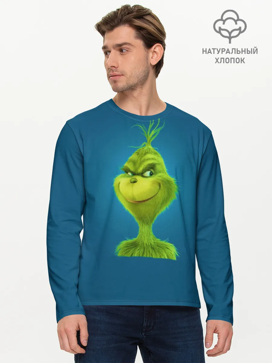 Мужской лонгслив базовый / Гринч