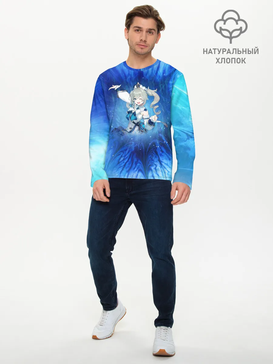 Мужской лонгслив базовый / Барбара. Genshin Impact
