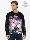 Мужской лонгслив базовый / Re:Zero, Рам и Рем