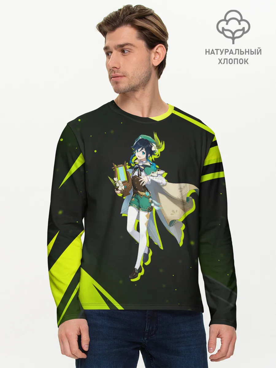Мужской лонгслив базовый / Genshin Impact