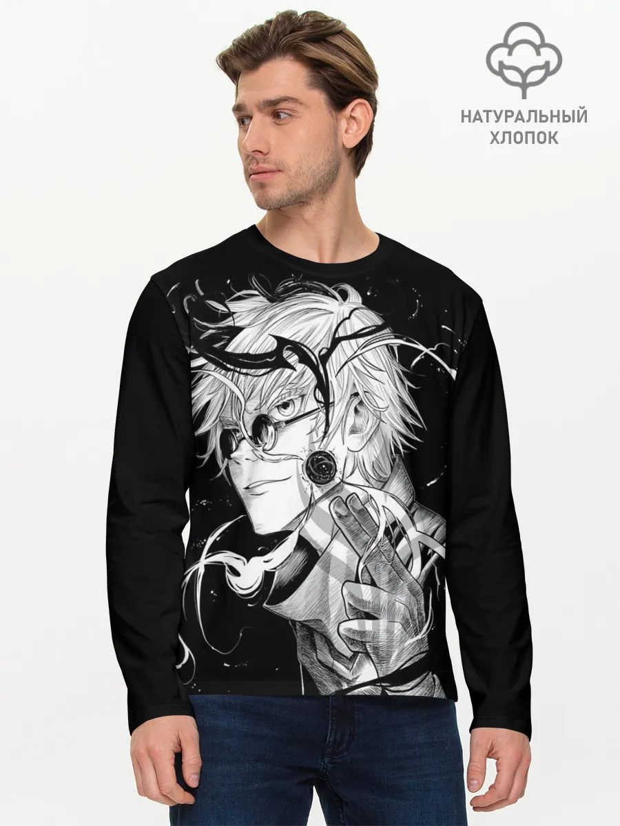 Мужской лонгслив базовый / Магическая Битва Сатору Гото