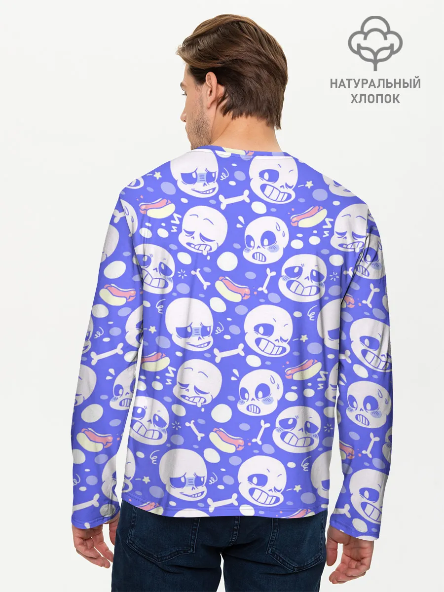 Мужской лонгслив базовый / Undertale