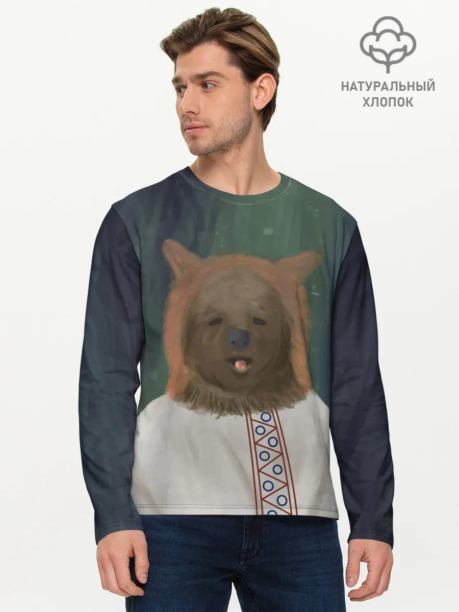 Мужской лонгслив базовый / Ужас советских детей