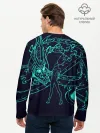 Мужской лонгслив базовый / Neon Dragon