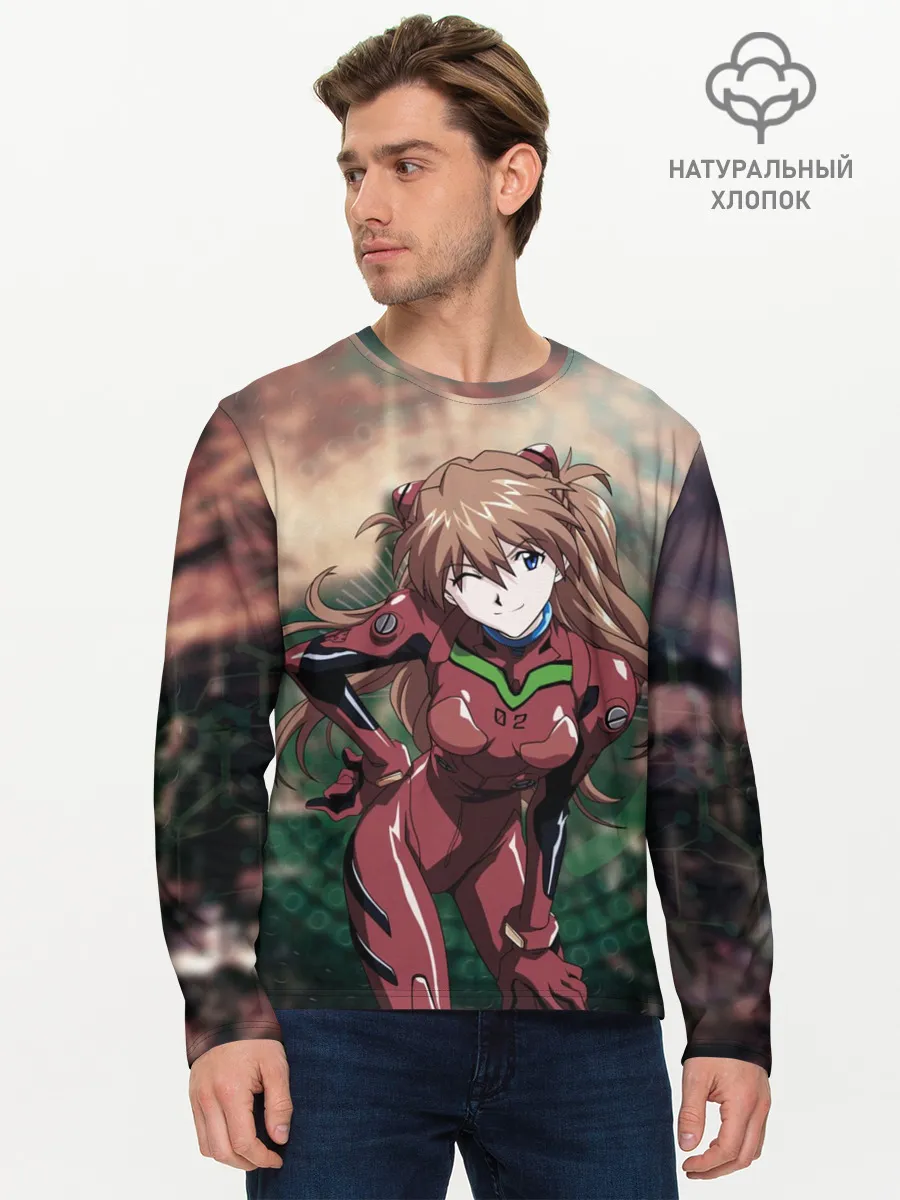 Мужской лонгслив базовый / АСКА в своем костюме пилота